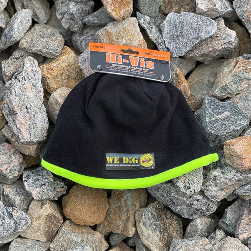WE DIG® High Visibility Reversible Beanie | WE DIG Excavation