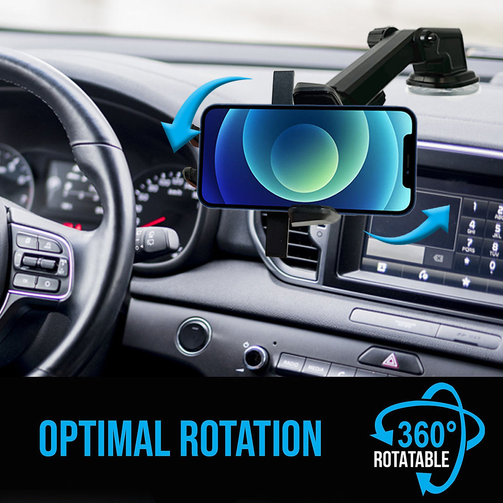 Thumbnail: Car Phone Mount Holder  One Touch Adjustable Long Neck