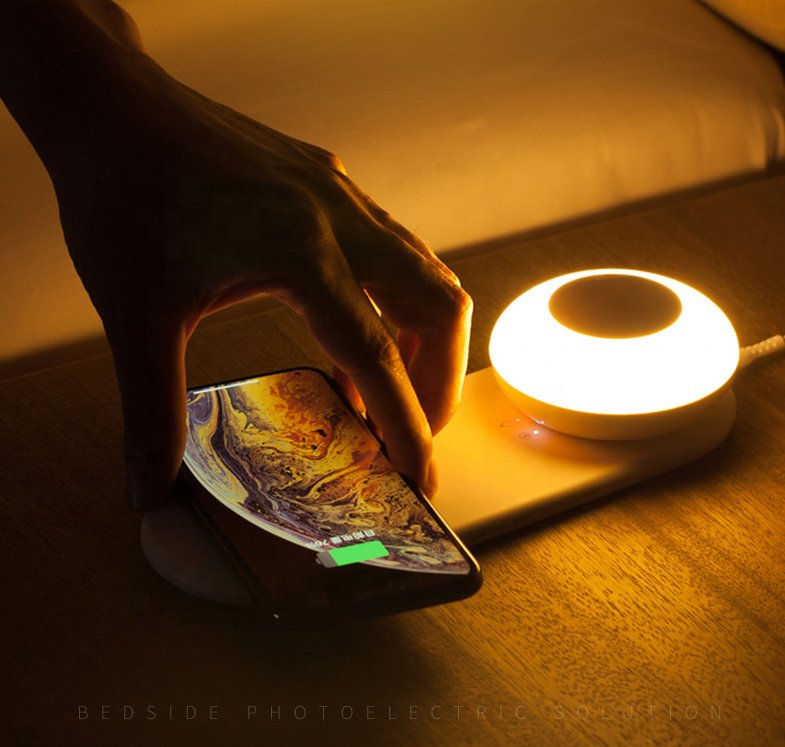 Thumbnail: Bedside Night Light with Wireless Charger