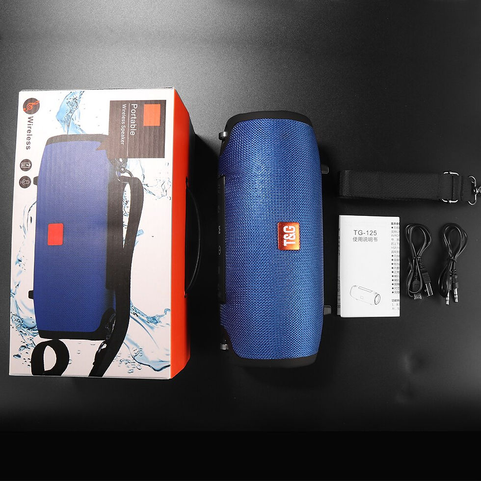 Miniatura: Large Waterproof Wireless Portable Bluetooth Speaker With Strap