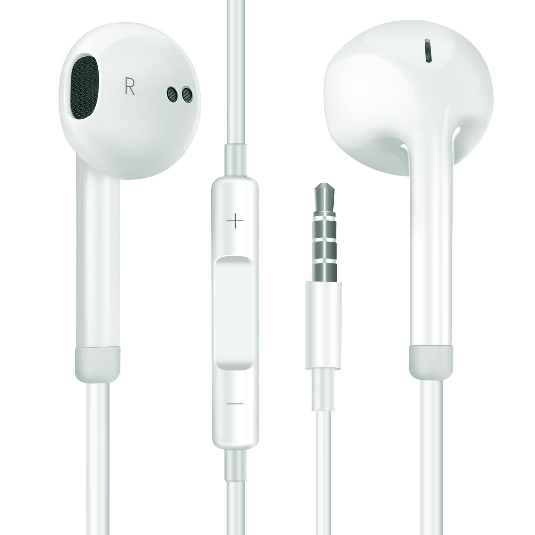 schainyan Wired Earbuds with Mic Plug in Earbuds Wired Earbuds with Microphone N