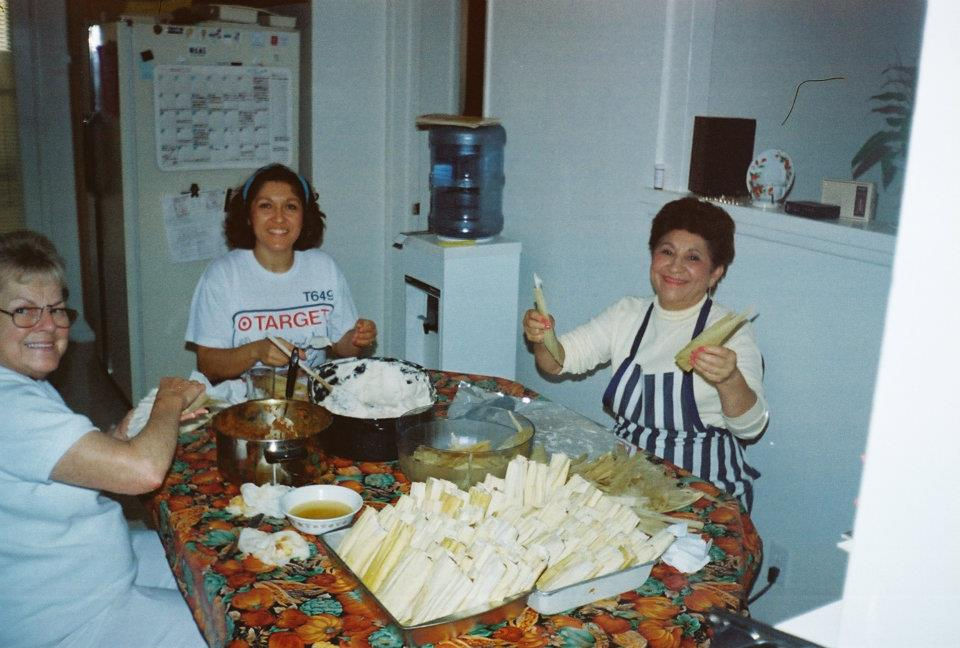 Sandra Making Tamales 1997