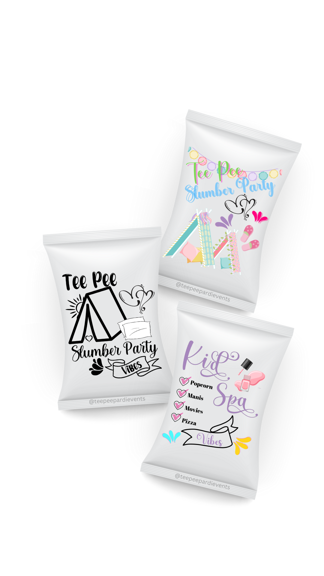 Teepee Party Chip Bag