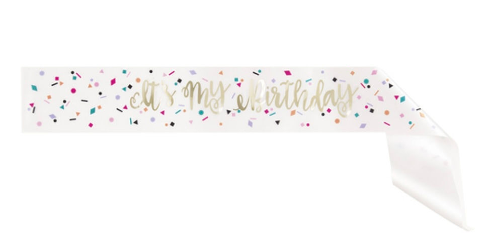 Birthday Sash
