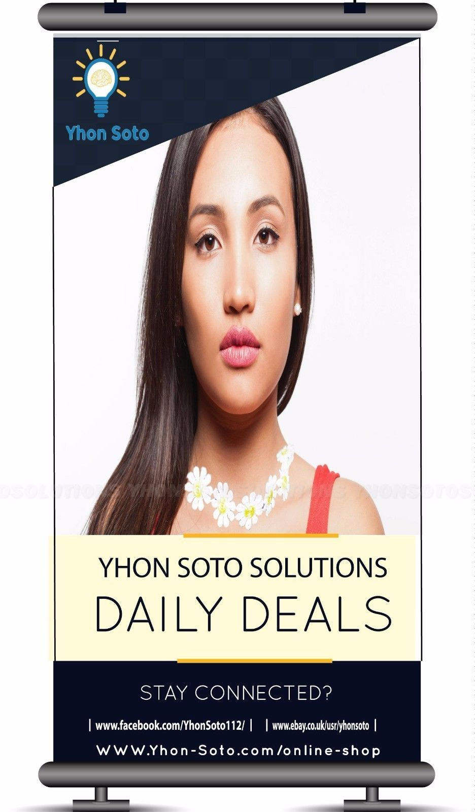 Thumbnail: NEW Charm Daisy Flower Choker Chain [Pack of 1]