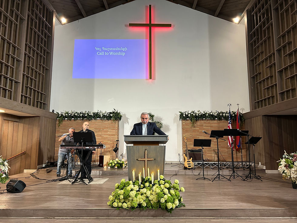 April 24 Joint AEUNA Service at Christian Outreach Armenian Church