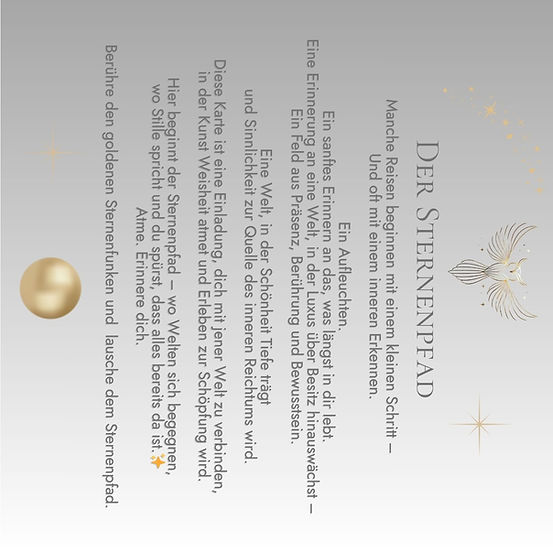 Stellar Luxury STERNENPFAD RÜCKSEITE