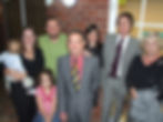 Dr John Parry, Mrs Betty Parry & their family at the opening of the John Parry Medical Centre..