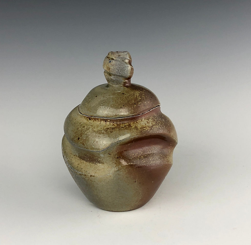 Thumbnail: Wish Pot - wood fired - bronzed