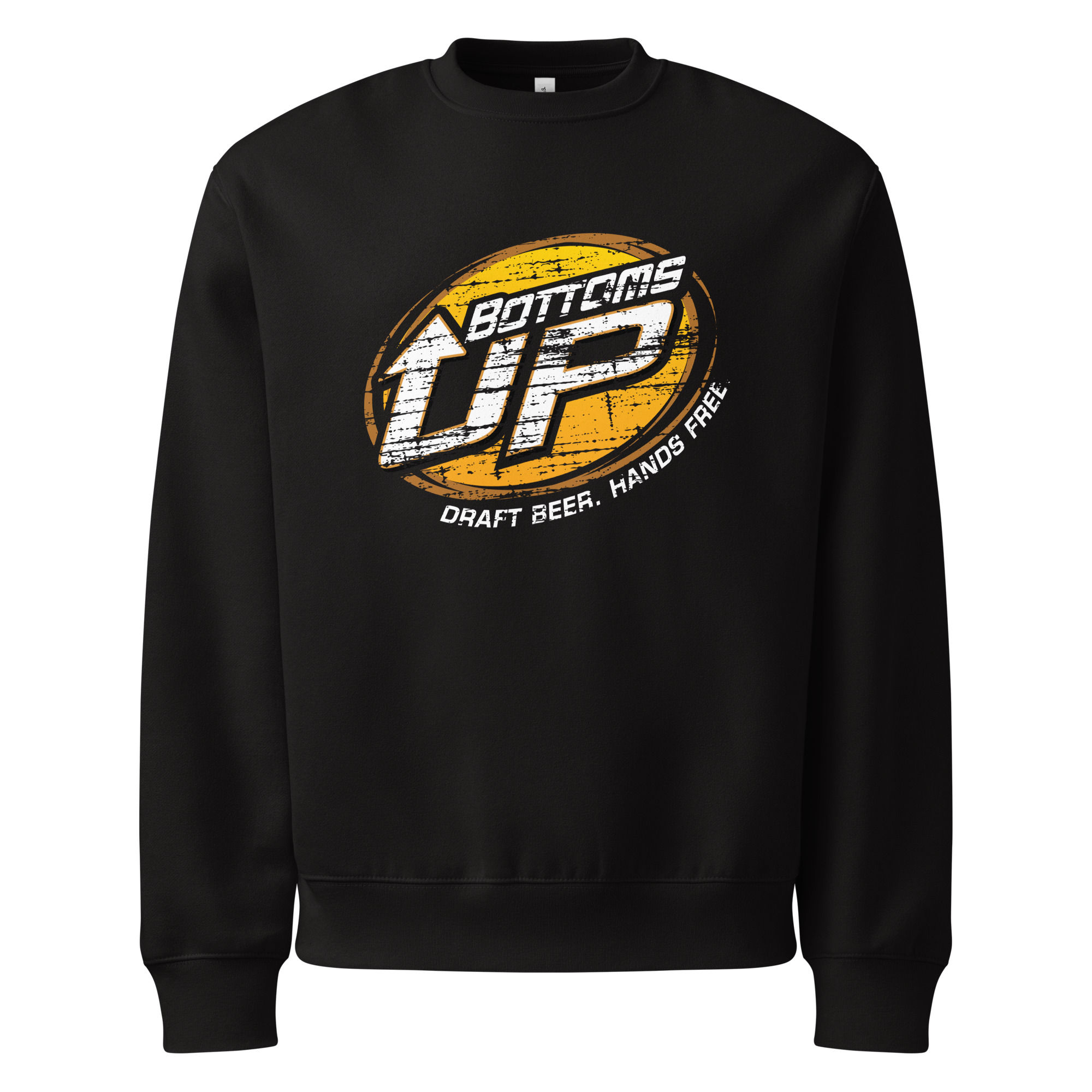 Bottoms Up Grunge Logo | Oversized Heavyweight Sweatshirt