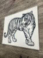 Thumbnail: Tiger 1 Pre Sketched Canvas, Kids Painting, Kids Painting Canvas, Art Kits, Pain