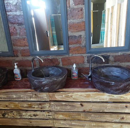 camping toilets with hot showers