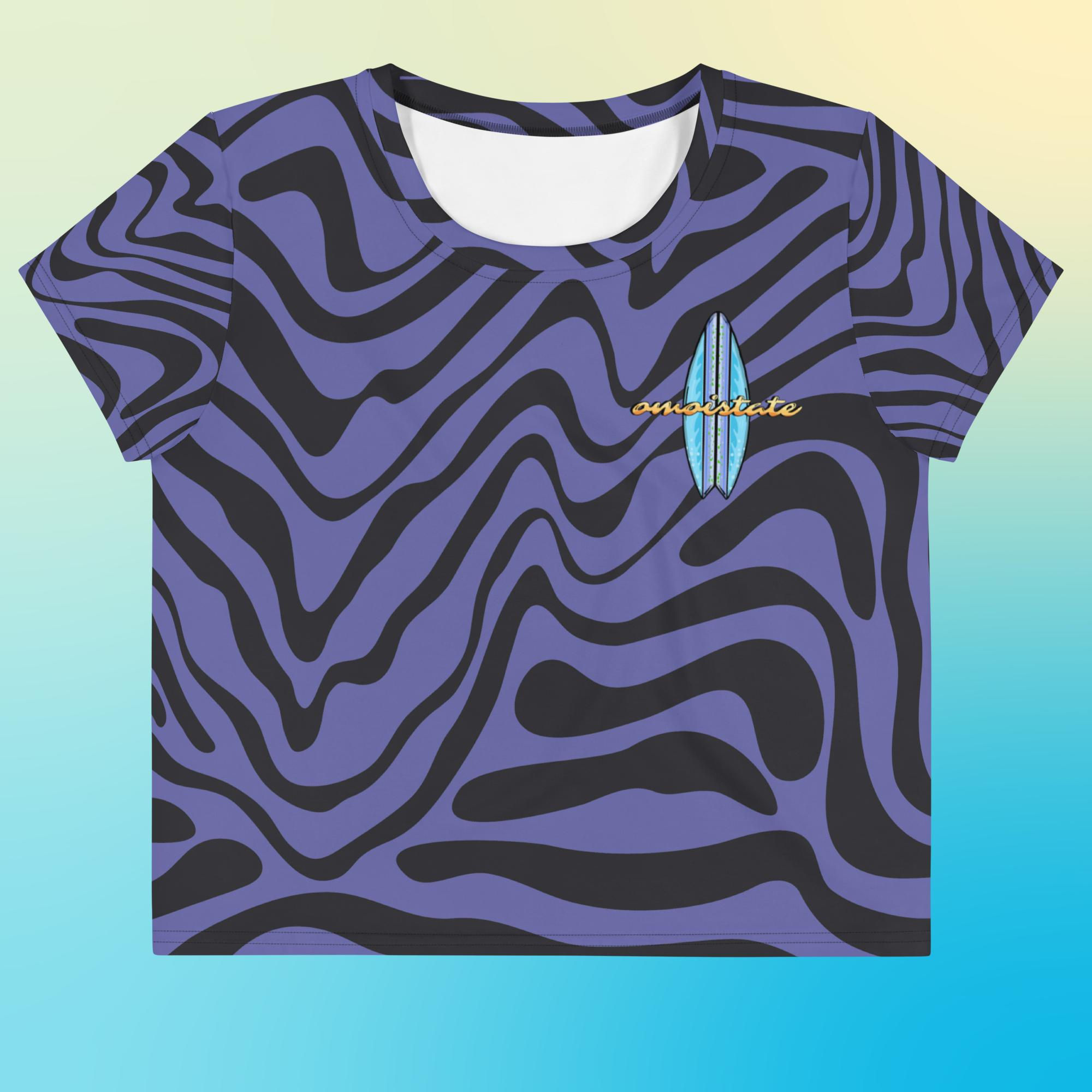 Calm Palm Womens Crop Tee