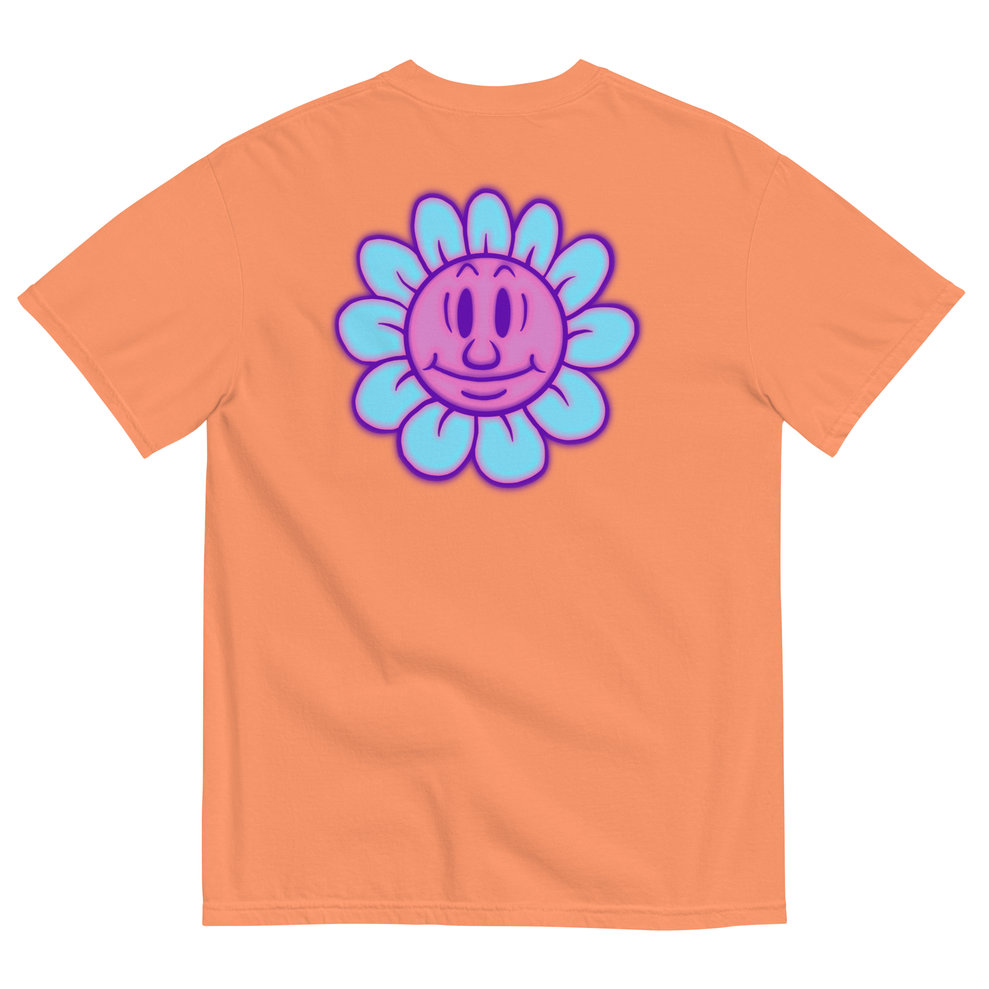 Neon Happy Flower Head Tee