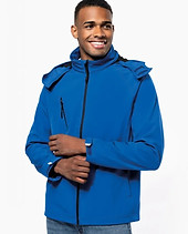 Veste softshell à capuche à broder
