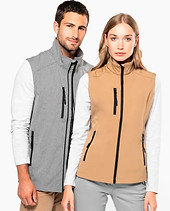 Veste softshell sans manche à broder femme