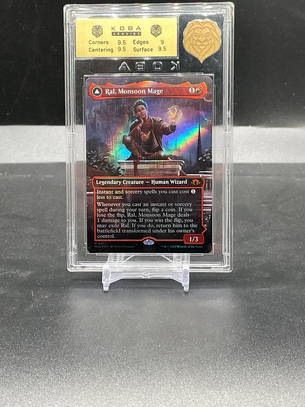 Magic: the Gathering Ral, Monsoon Mage #471 Textured FOIL KOBA 9.5 Gem Mint | Under the Bridge Collectable Cards