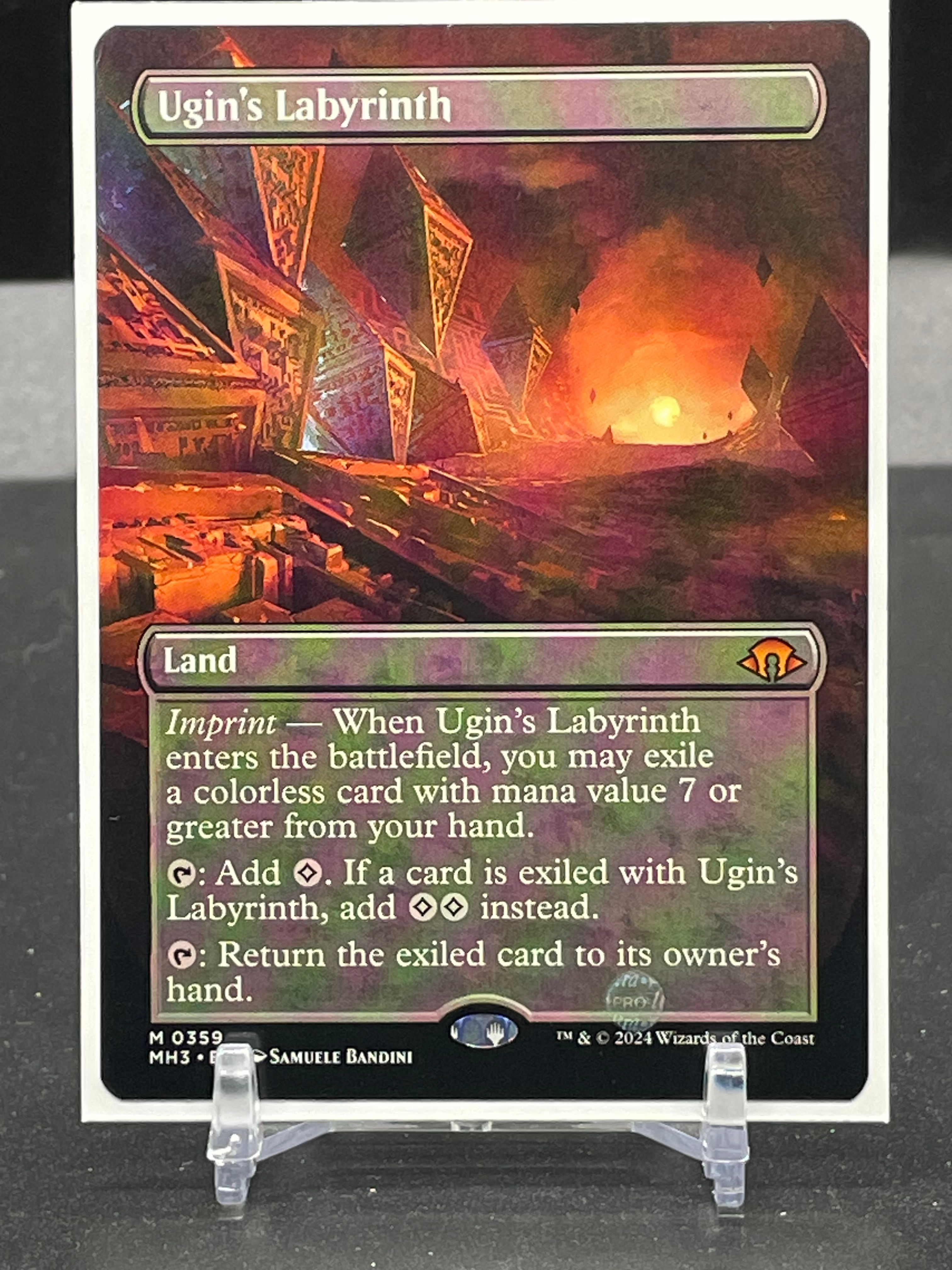 Magic: the Gathering Ugin's Labyrinth Borderless #359 | Under the Bridge Collectable Cards