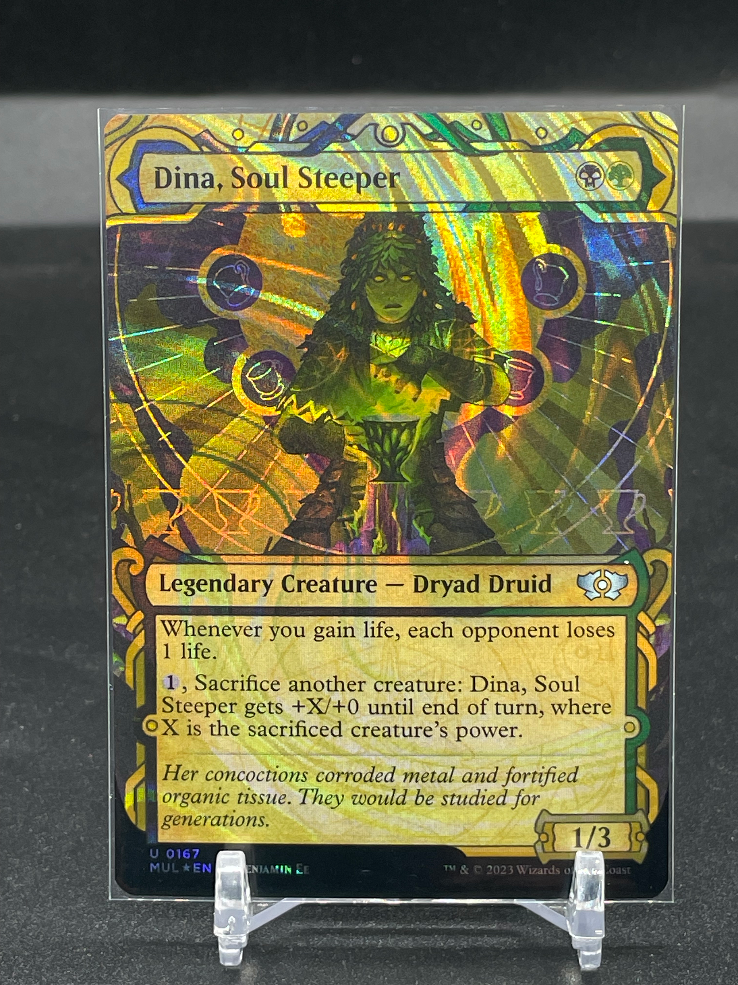 Magic: the Gathering Dina, Soul Steeper HALO FOIL #167 | Under the Bridge Collectable Cards