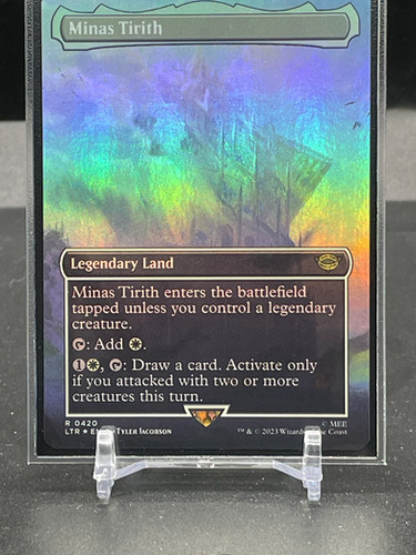 minas tirith mtg card [256] [The Lord of the Rings: Tales of Middle-earth] [Foil]  Face to Face Games The Lord of the Rings Minas Tirith MTG - The