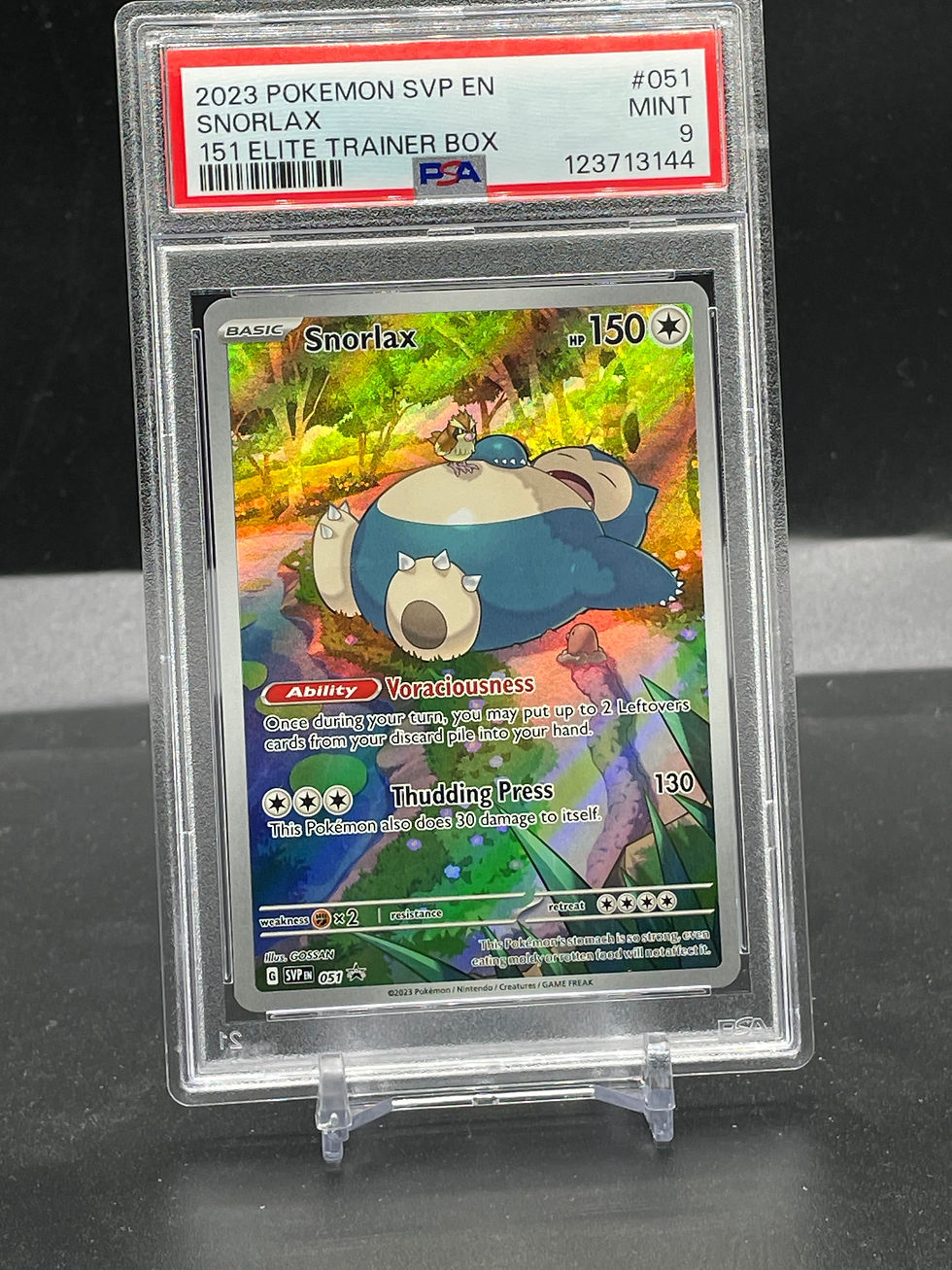 Pokemon Snorlax #51 Illustartion Rare Promo PSA 9 Mint | Under the Bridge Collectable Cards