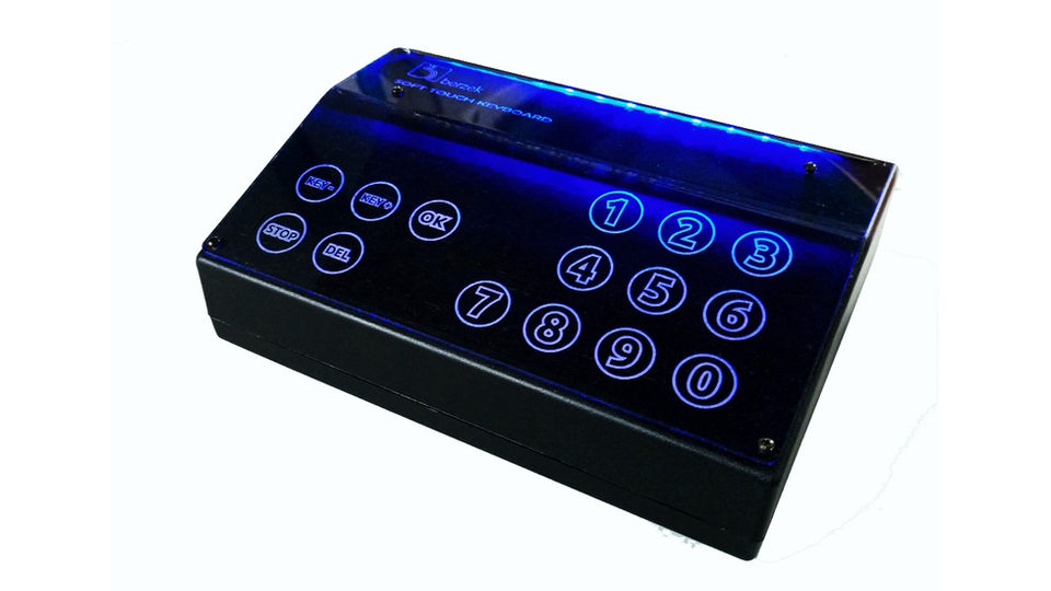 Teclado Softtouch HD-OKÊ profissional, com teclas de toque retroiluminadas
