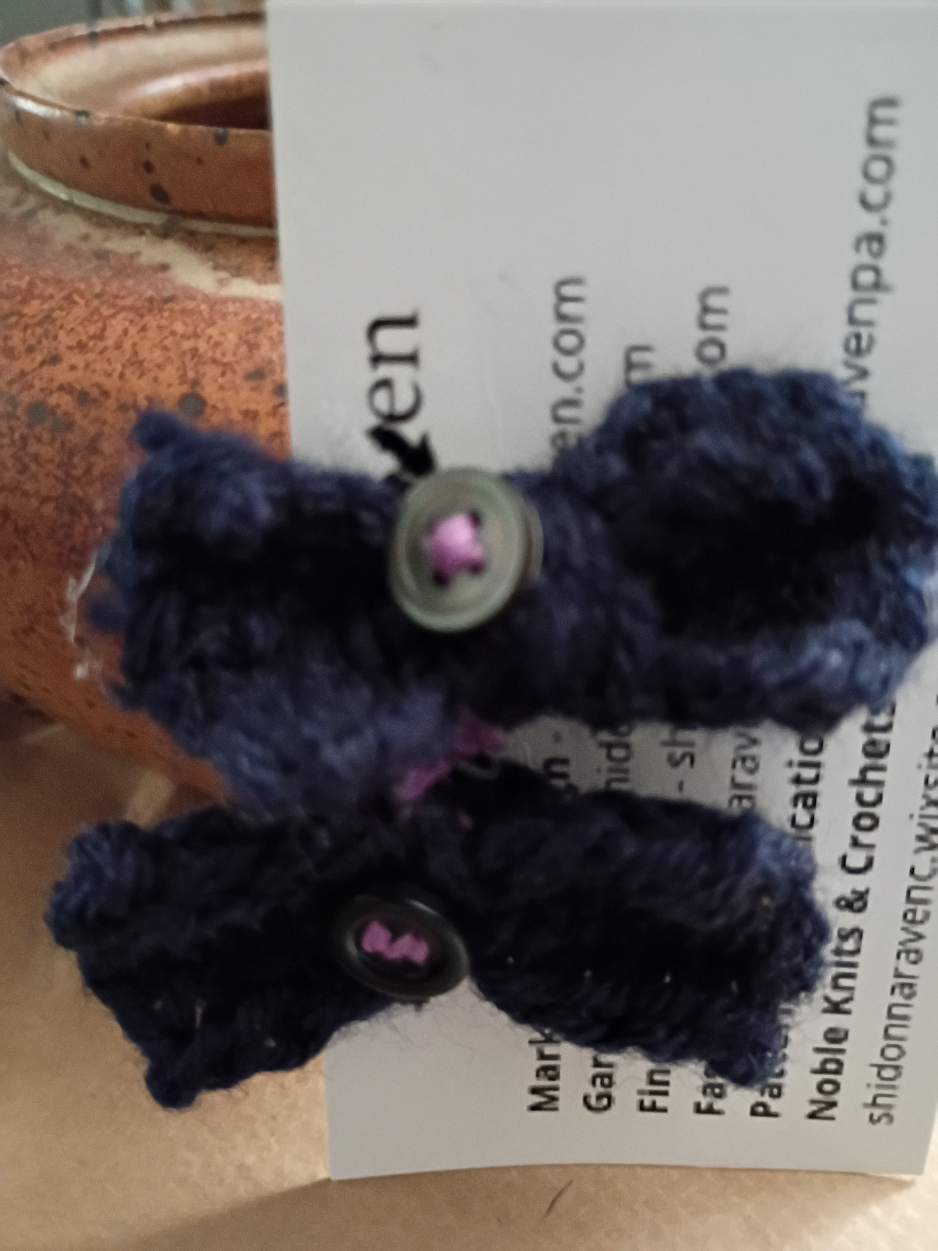 Black Bow & Button Earring & Hair Tie Set