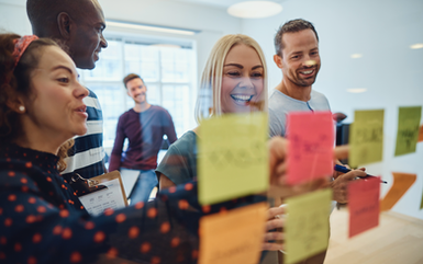 colleagues brainstorm ideas