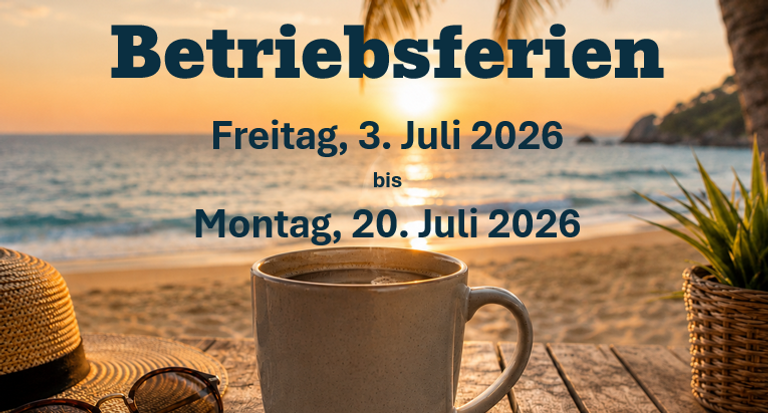 Betriebsferien im Kafi Dorf