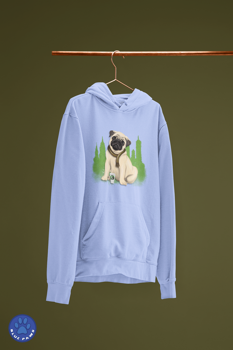 Thumbnail: Unisex Hoodie / NYC - Pug