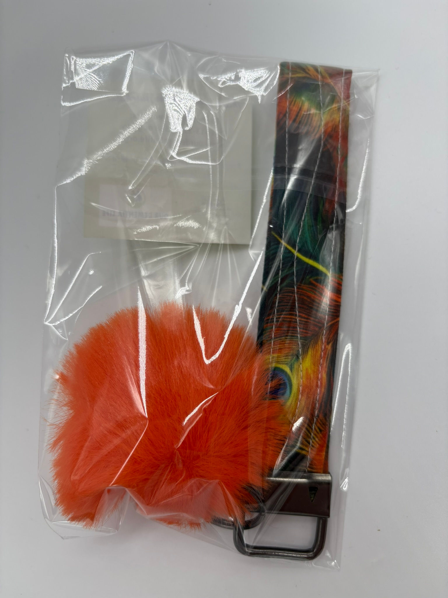 Peacock Keychain Fob