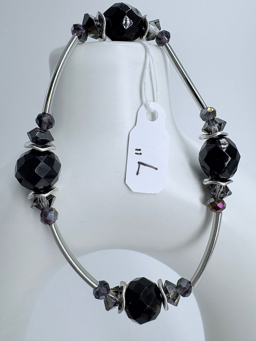 Black and Smoke Gratitude Bracelet