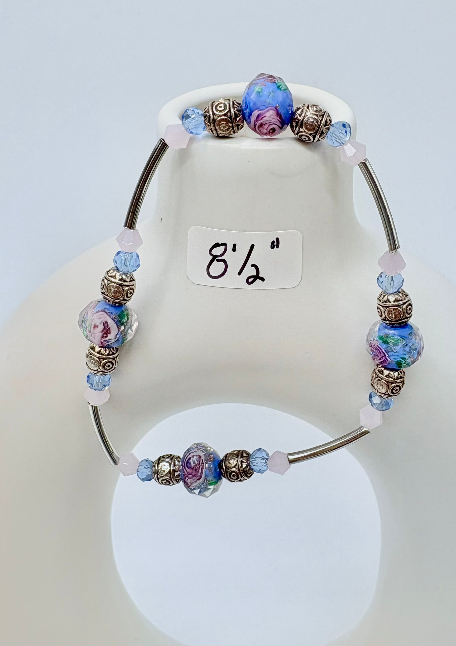 Blue and Gold Gratitude Bracelet