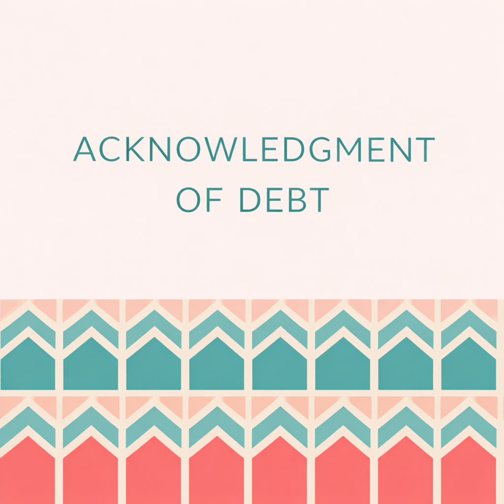Acknowledgment Of Debt