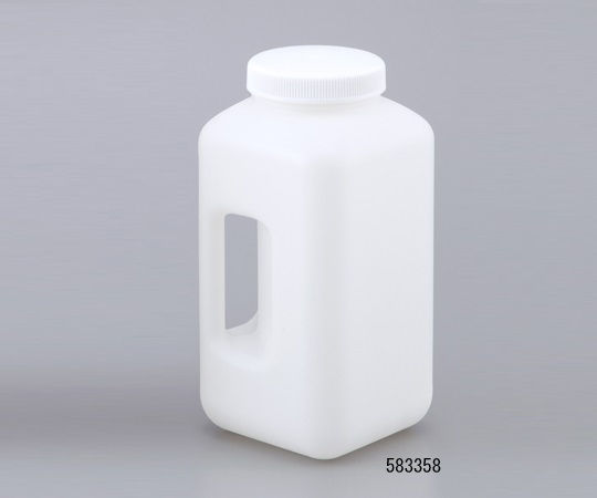 Wide-Mouth Bottle with Handle Square Type HDPE 583358