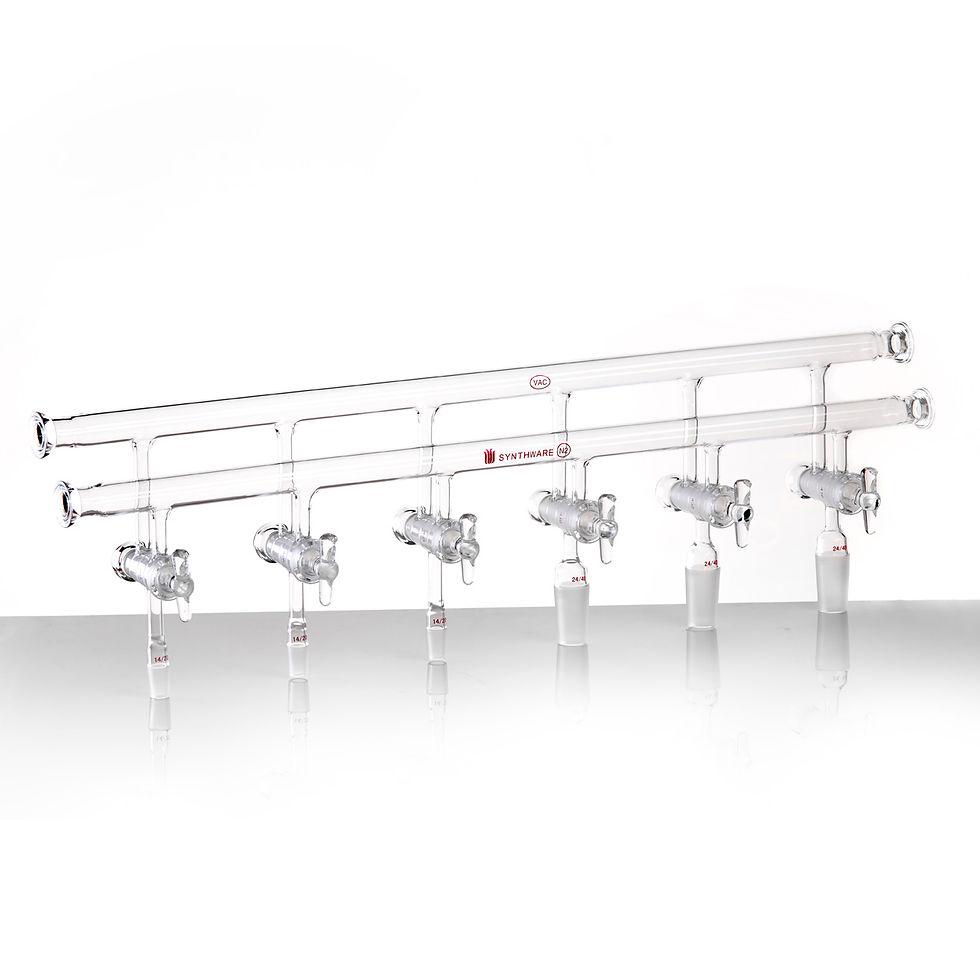 Thumbnail: Manifold, Vacuum/Inert Gas, With #15 O-Ring Joints