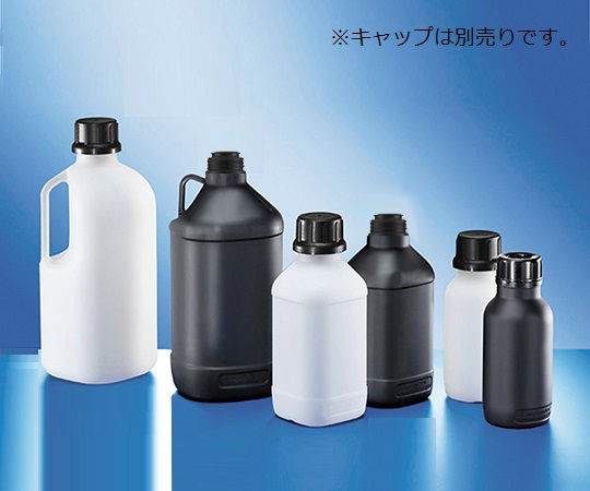 Narrow-Mouth Square Bottle (UN Standards/Liquid) White 2500mL (With Handle)
