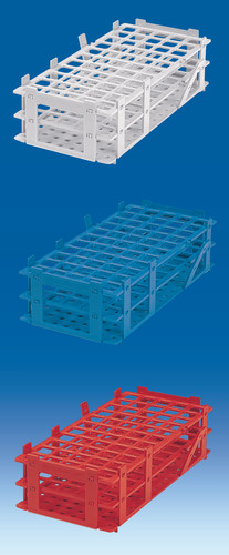 Test tube rack, coloured, PP | Labware E-shop