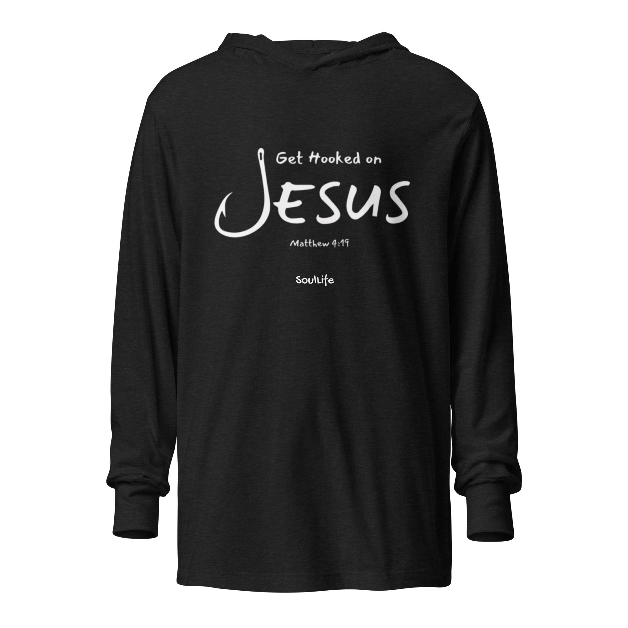 Hooked on Jesus - Hooded long-sleeve tee - SoulLife