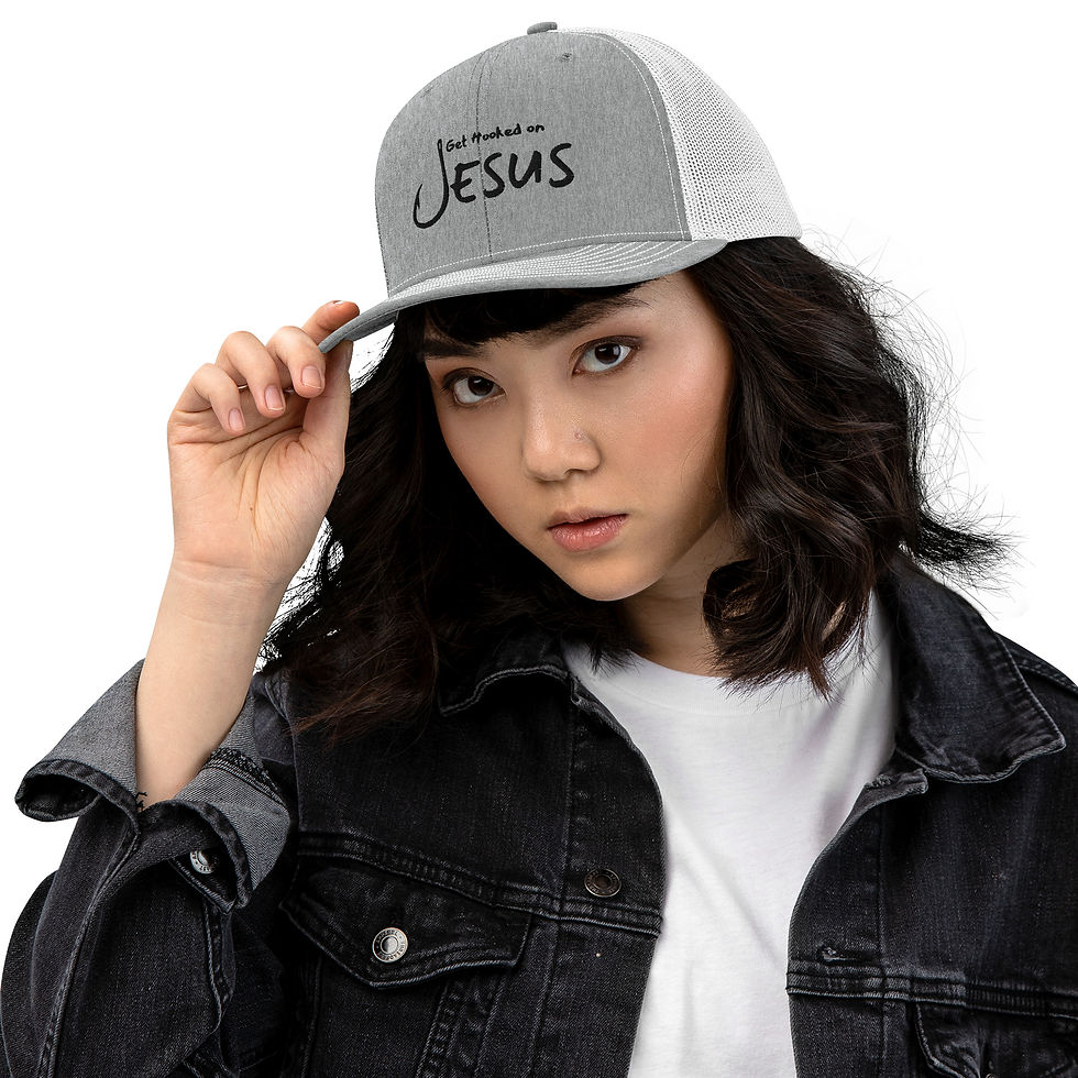 Thumbnail: Hooked on Jesus - Trucker Cap - SoulLife