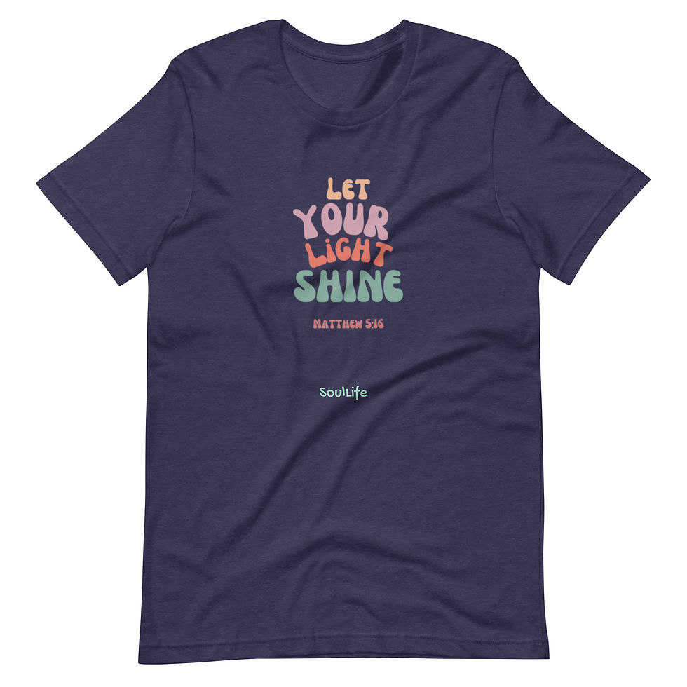 Thumbnail: Let Your Light Shine Unisex t-shirt - SoulLife