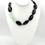 Thumbnail: Obsidian, Chrome Diopside, and Chrysoprase Necklace
