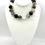 Thumbnail: Black and Grey Agate Necklace