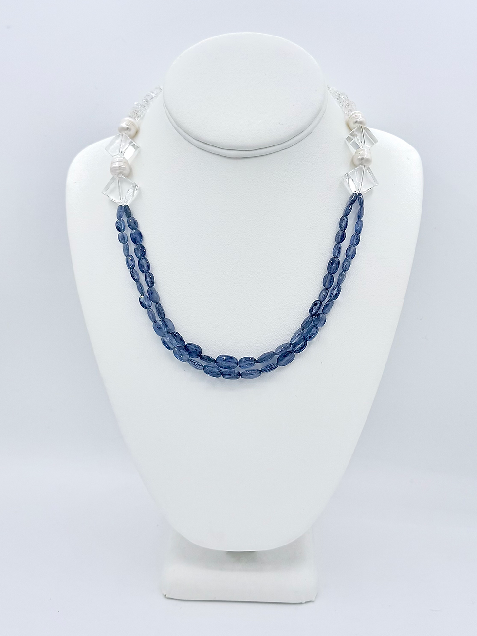Thumbnail: Kyanite and Herkimer Diamond Necklace
