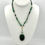 Thumbnail: Emerald, Green Amethyst, and Aventurine Necklace with Green Agate Pendant