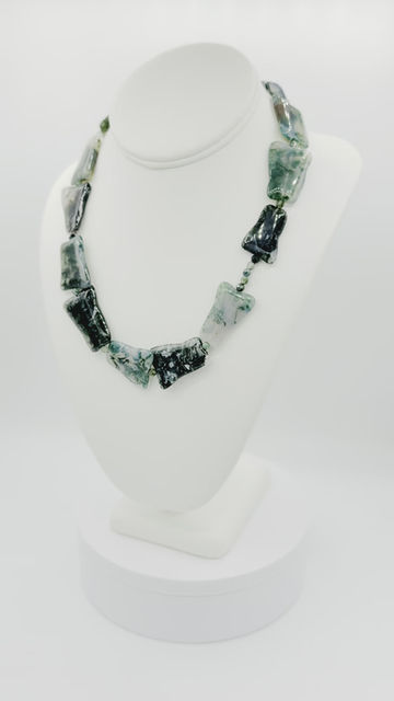Thumbnail: Green Moss Agate Necklace