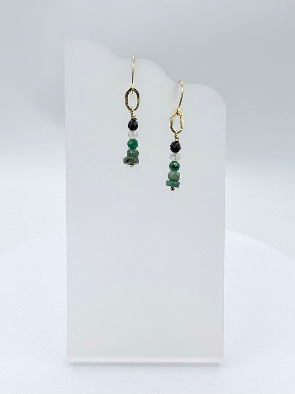 Thumbnail: Emerald  Short Drop Earrings
