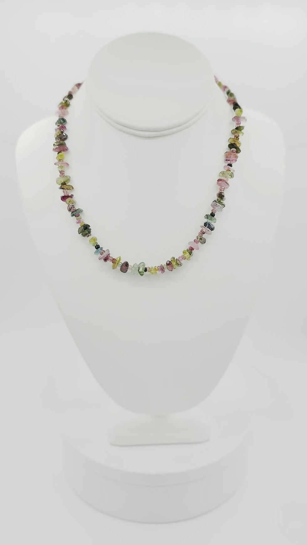 Thumbnail: Watermelon Tourmaline Rough Cut Necklace