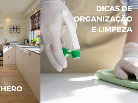 Dicas para limpeza e organização que podem ajudar a manter a sua casa limpa e arrumada: