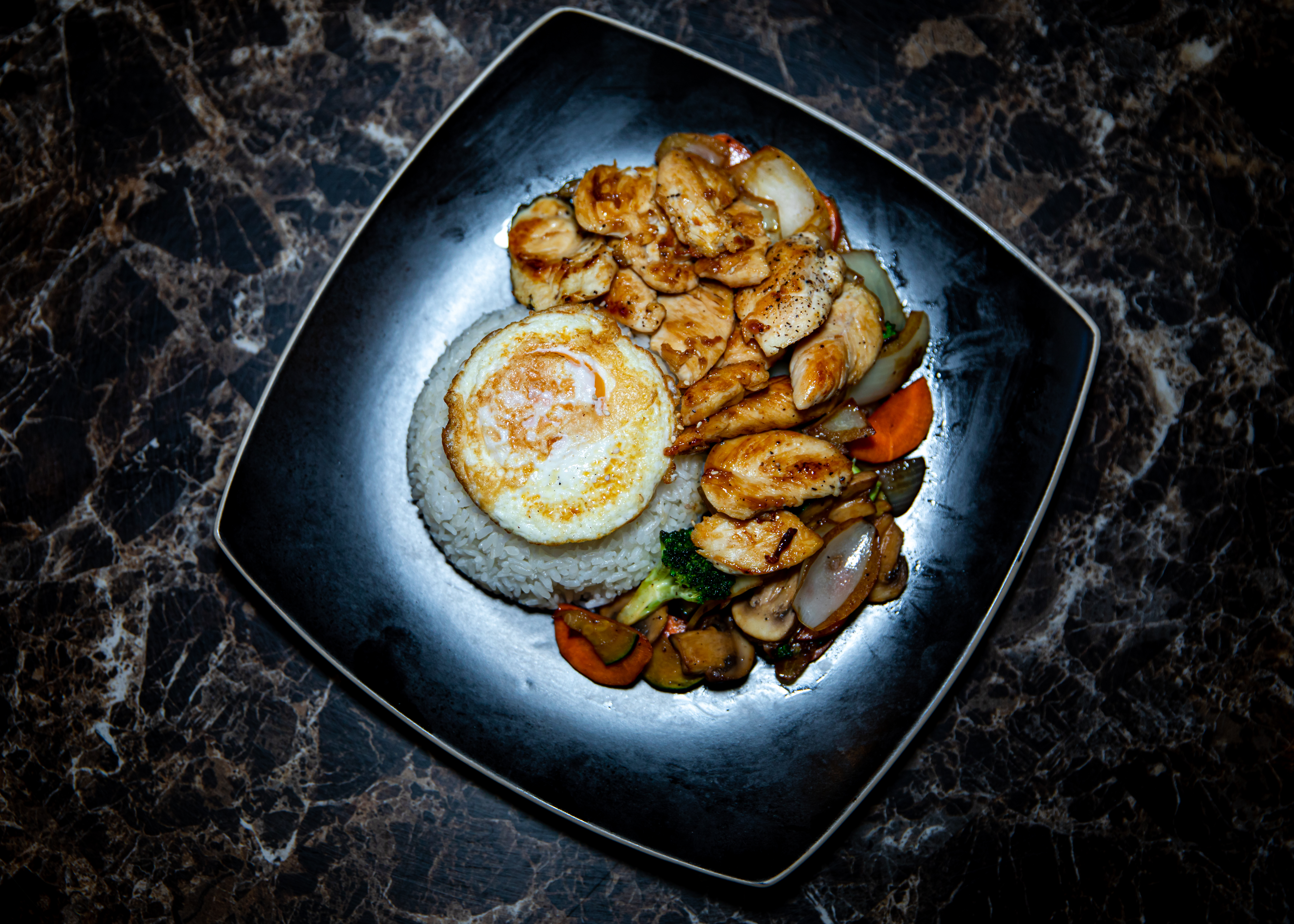 Arranged Food and Objects